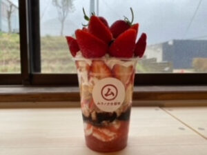 ムラノナカ珈琲　スペシャルいちごパフェ